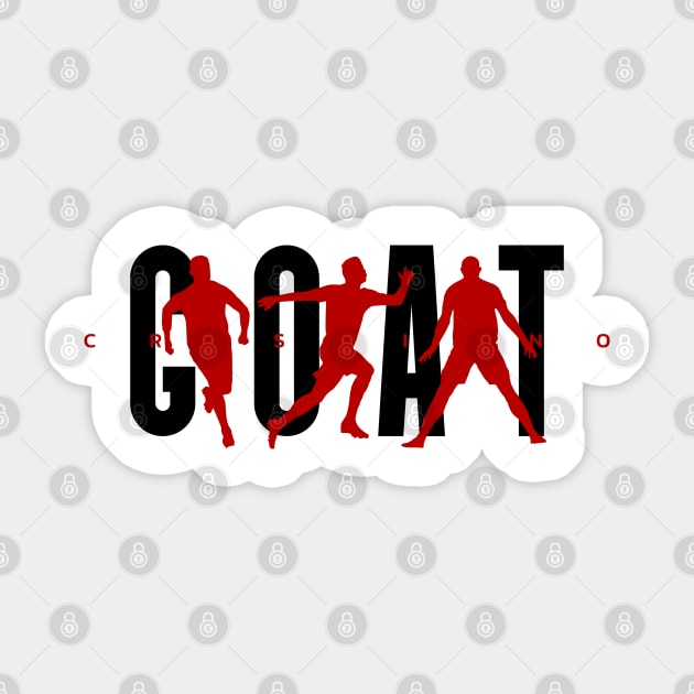 Cristiano Ronaldo Goat Cr7 Ronaldo Sticker Teepublic